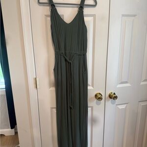 Planet Gold Olive Jumpsuit